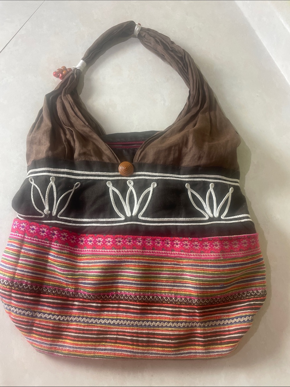 Embroidered Ladies Shoulder Bag Purse